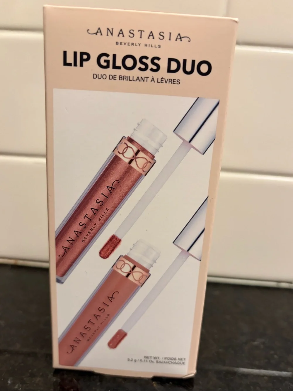Anastasia Beverly Hills Lip Gloss Duo  - Warm Bronze & Toffee - New in Box